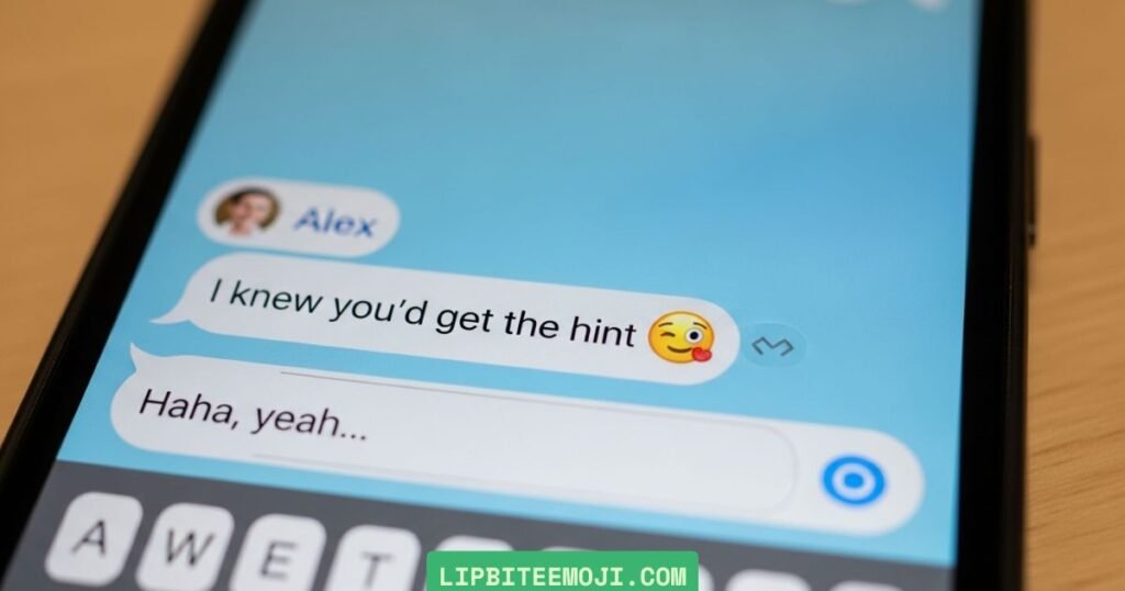 smirk emoji texting conversation example