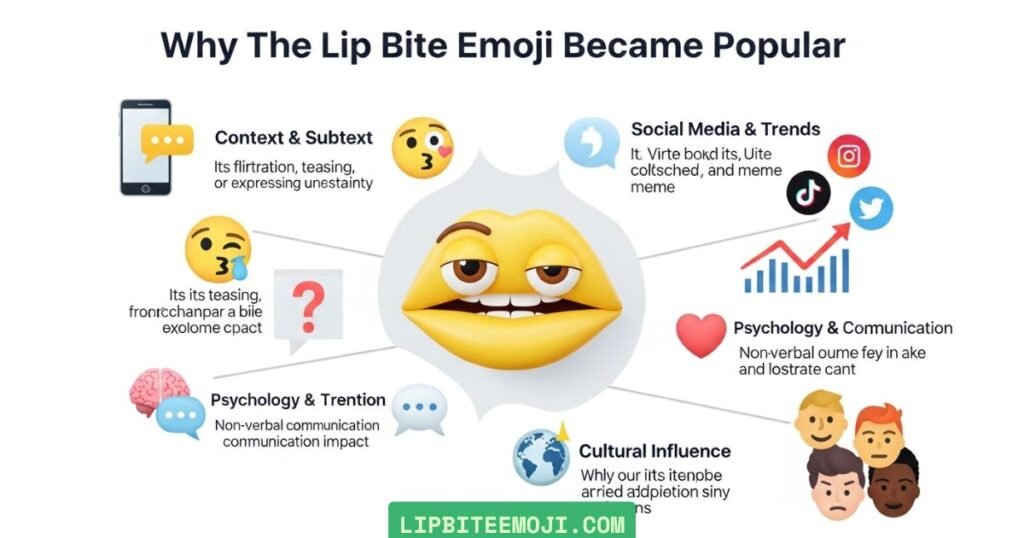 Why The Lip Bite Emoji Became Popular