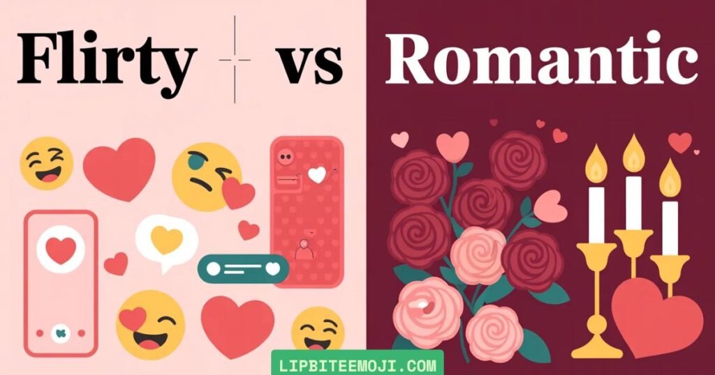 lip bite emoji flirty or romantic meaning comparison