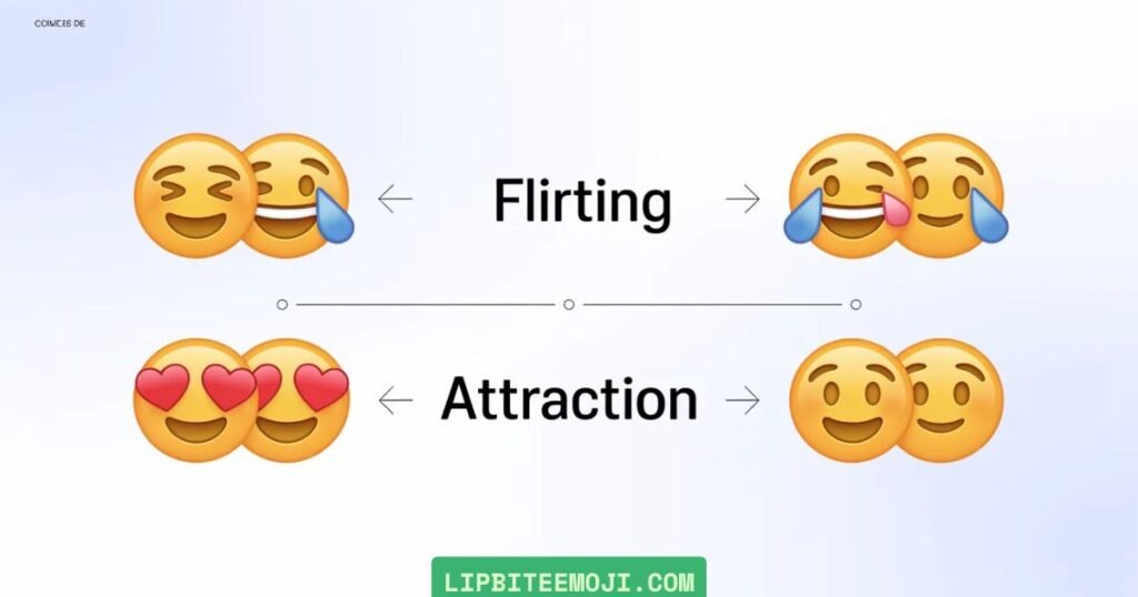 lip bite emoji meaning in texting explained