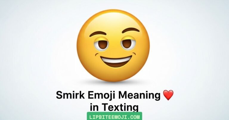 smirk emoji meaning in texting