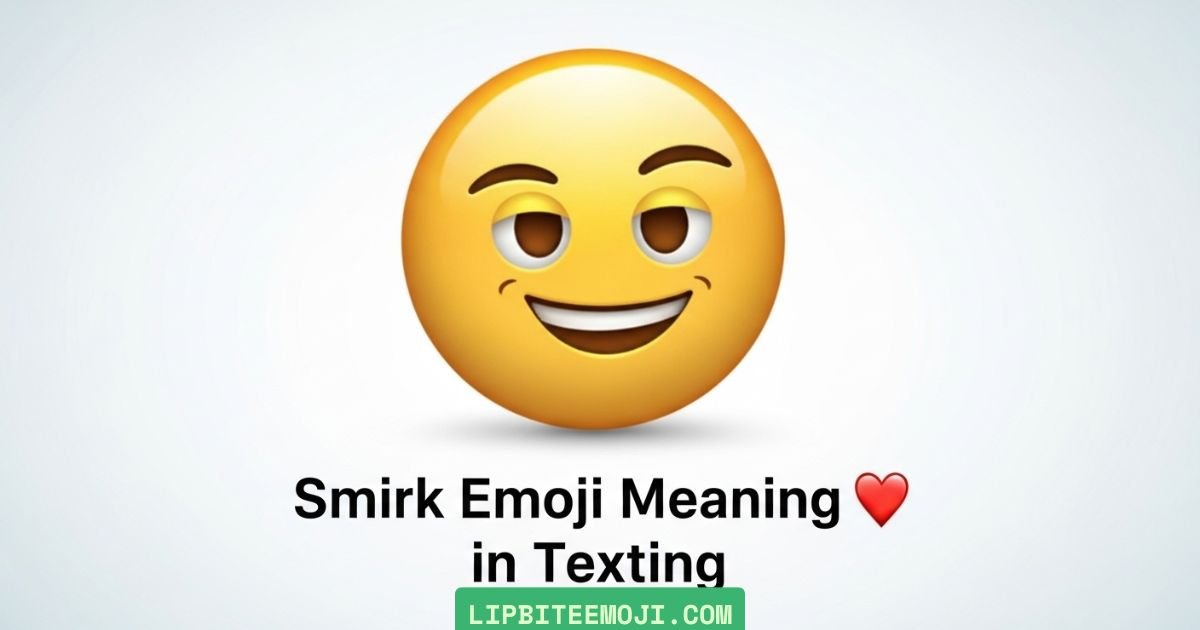 smirk emoji meaning in texting