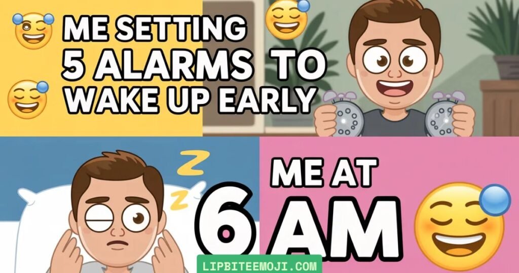 funny lip bite emoji meme example