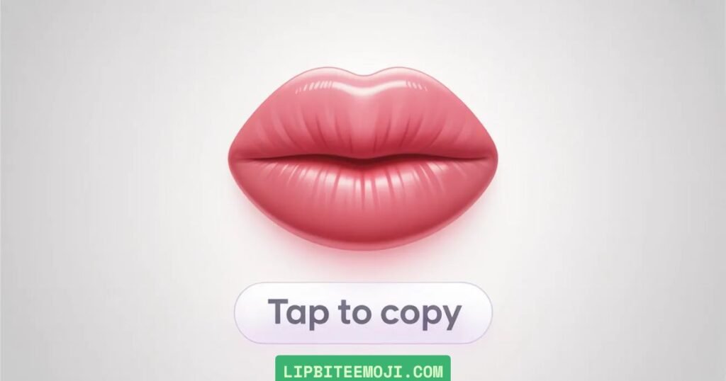 🫦 lip bite emoji text symbol for copy and paste