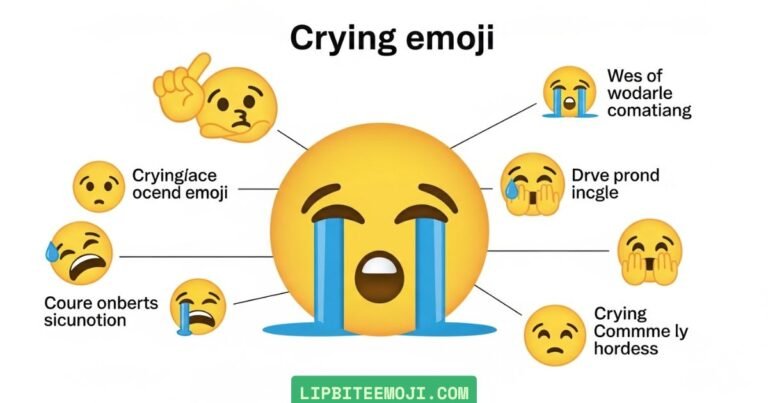 crying face emoji meaning in text and chat