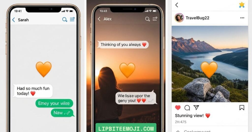 how emojis change meaning orange heart emoji meaning in chat and texting