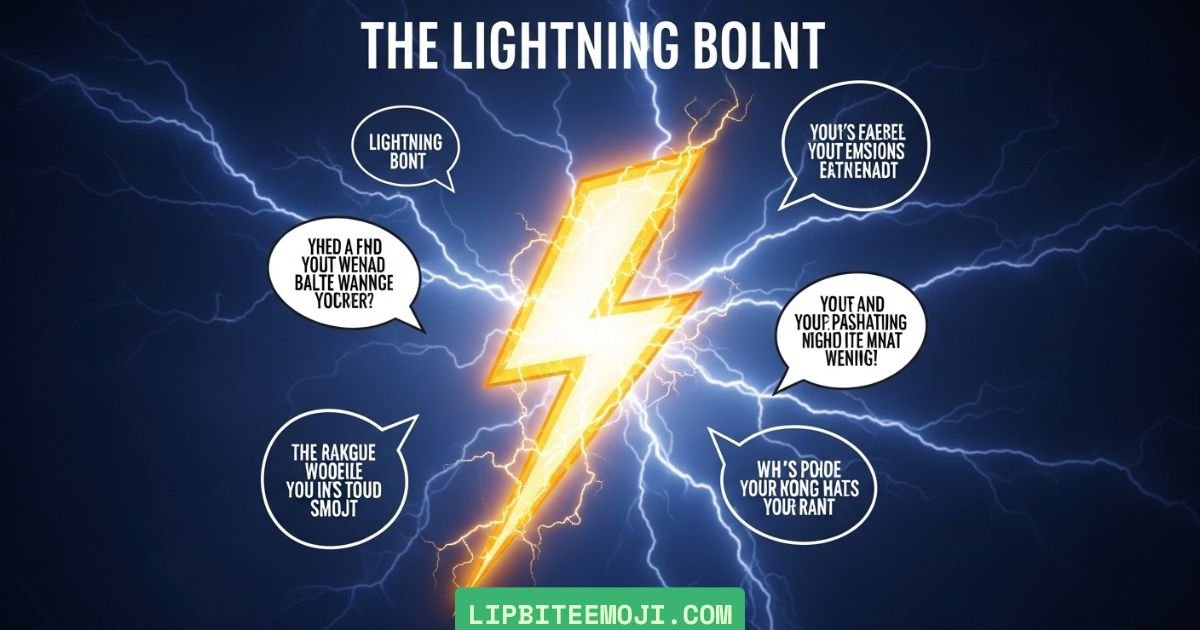 lightning emoji meaning