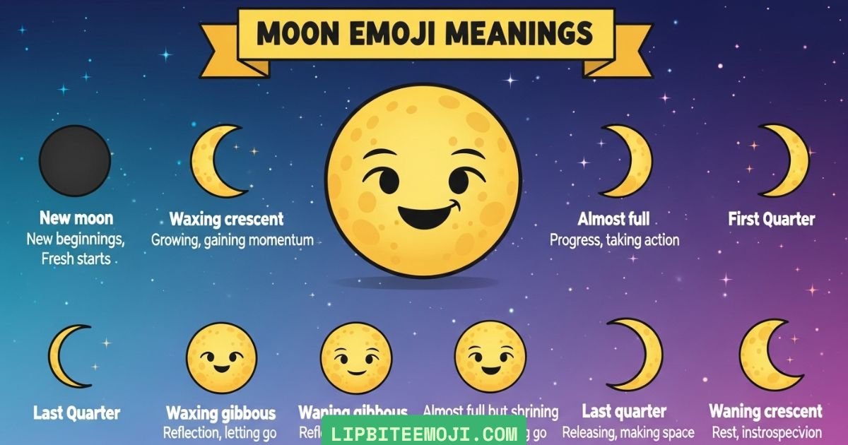 moon emoji meaning in text and chat explained