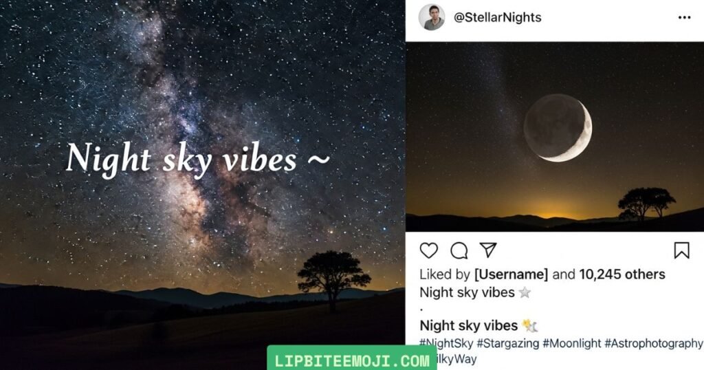 moon emoji meaning in instagram captions aesthetic night vibe