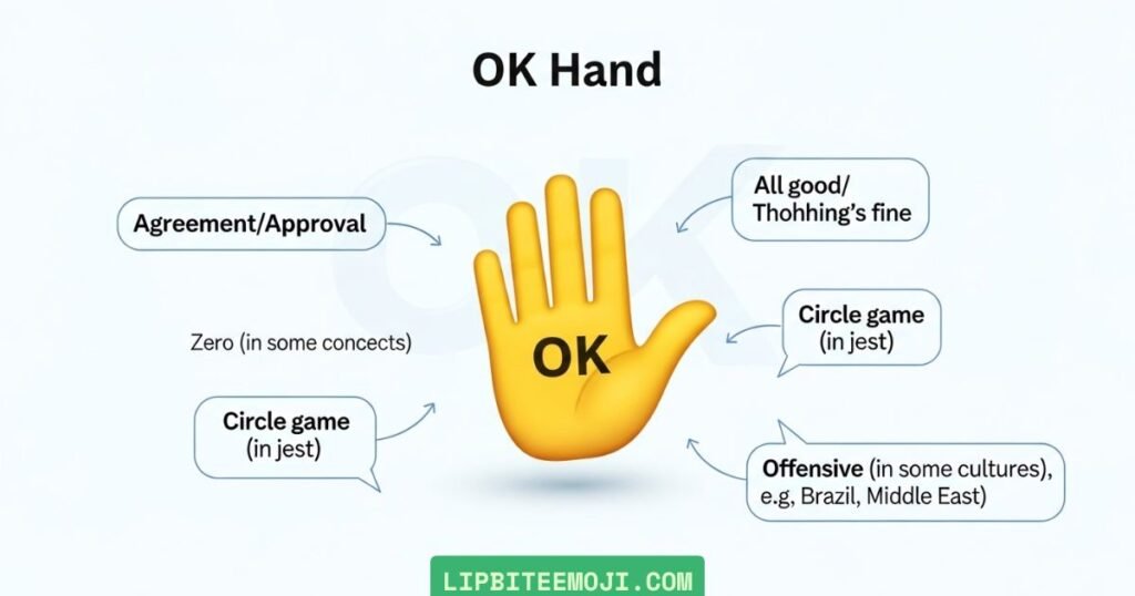 OK Hand Emoji Meaning