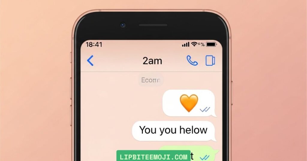 orange heart emoji relationship meaning and subtle flirting emojis in texting