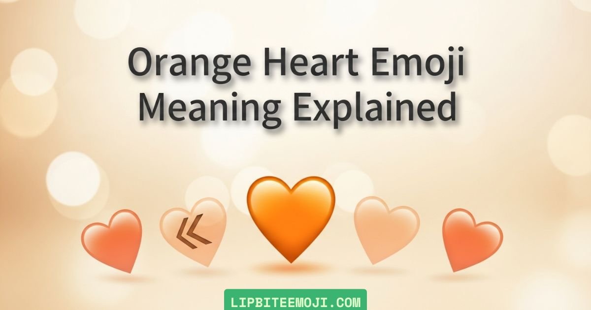 orange heart emoji meaning with comparison of heart emoji color meanings