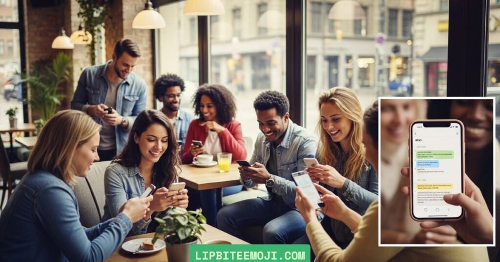 Friends using brown heart emoji 🤎 meaning in texting and friendships – showing support and platonic affection