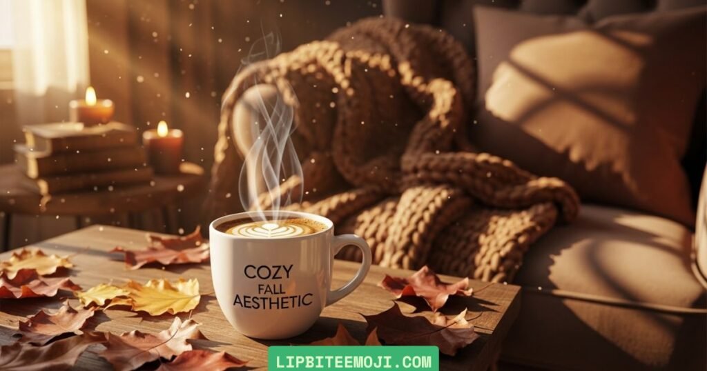 Cozy brown heart emoji 🤎 in fall aesthetic – representing warmth and stability in texting