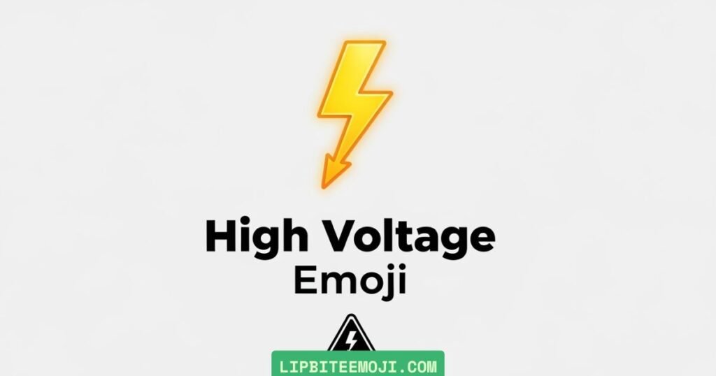 what is lightning emoji and high voltage emoji meaning