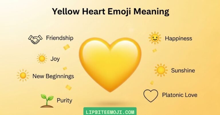 Yellow heart emoji meaning with different heart emoji colors explained