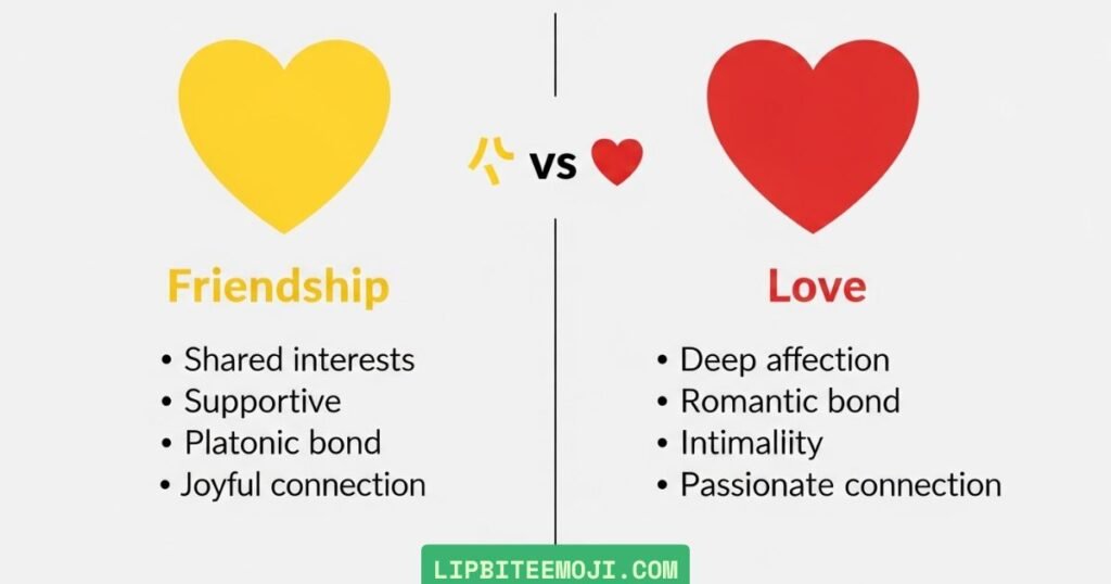 Yellow heart vs red heart emoji meaning comparison in texting and relationships